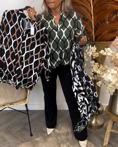 Noor - Blouse with Graphic Print