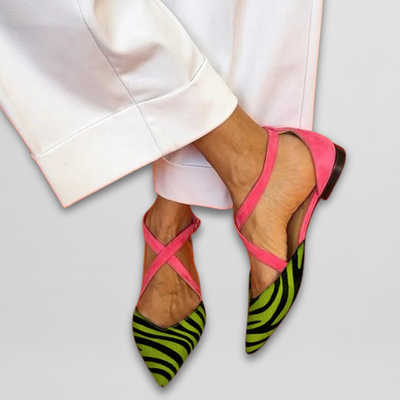 Judith | Elegant ballet flats with refined bands