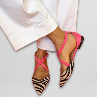 Judith | Elegant ballet flats with refined bands