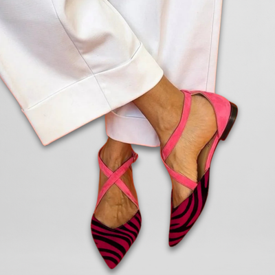 Judith | Elegant ballet flats with refined bands