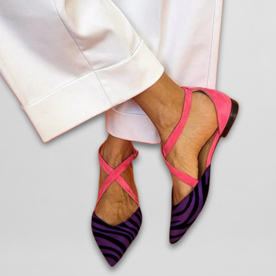 Judith | Elegant ballet flats with refined bands