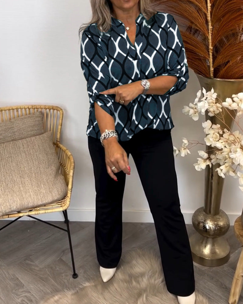 Noor - Blouse with Graphic Print
