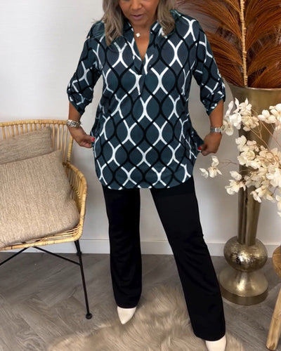 Noor - Blouse with Graphic Print