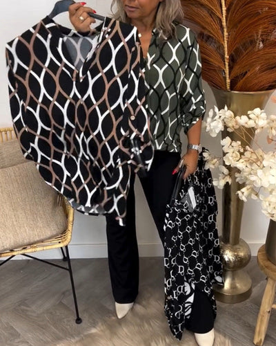 Noor - Blouse with Graphic Print