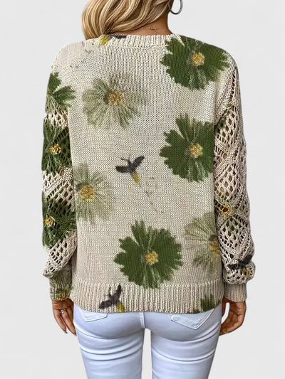 Aurélie | Elegant jumper with floral design