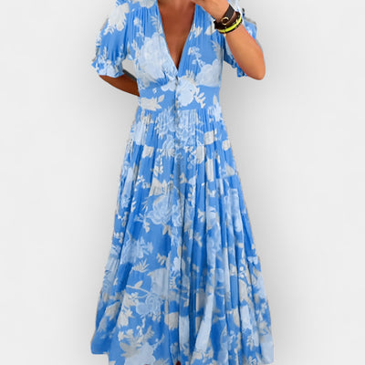 Airy Floral Dress with Pockets
