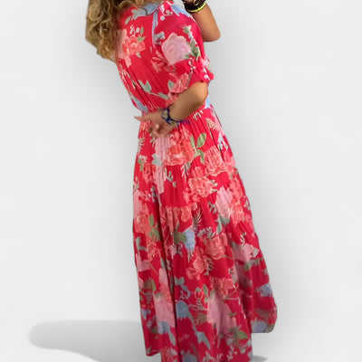 Airy Floral Dress with Pockets