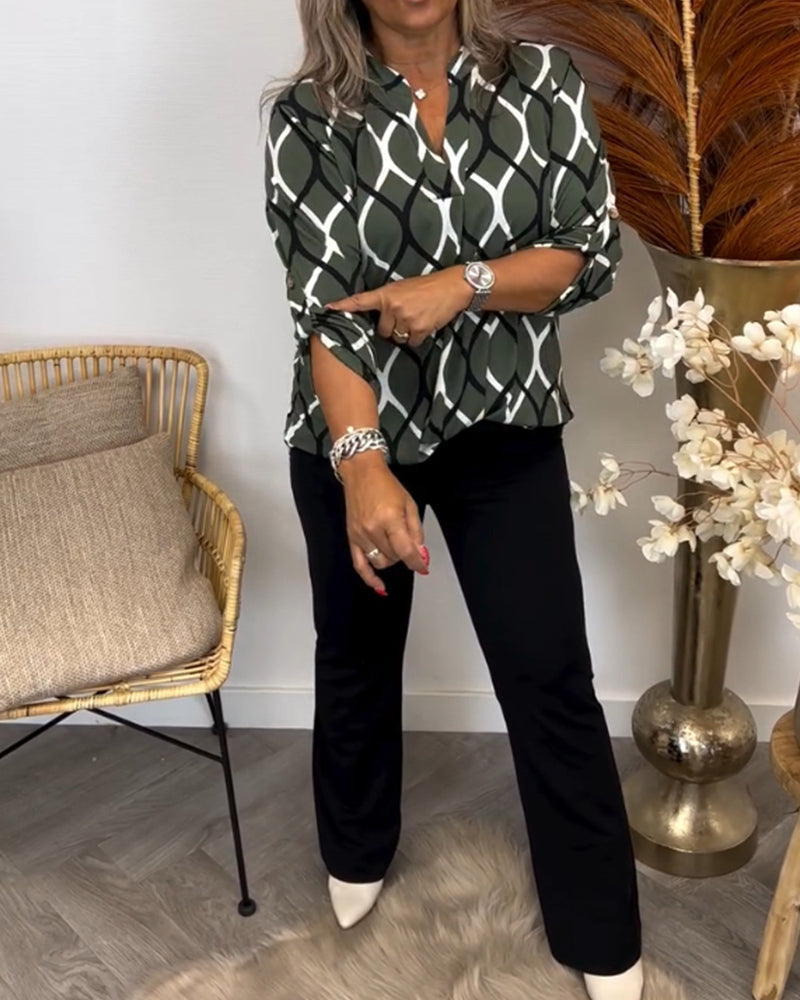 Noor - Blouse with Graphic Print