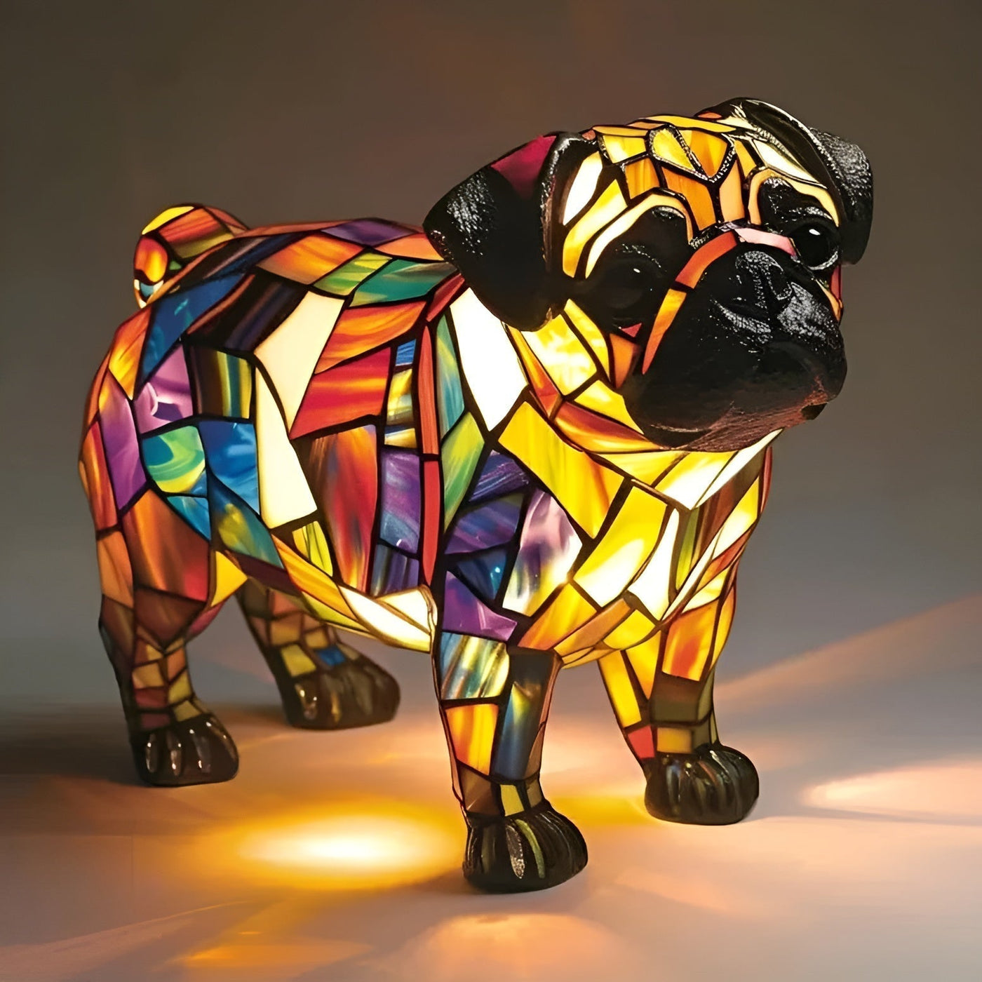 Puszek – Exploding Happiness Pug Lamp