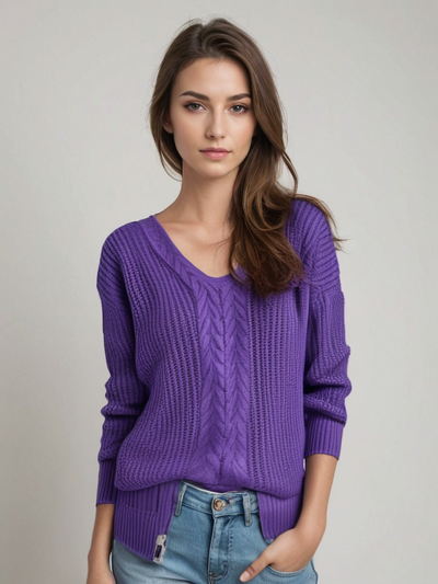 Mia™ - Elegant Knitted Sweater