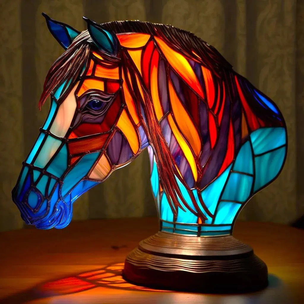 Nero - Table Lamp with Stained Glass Magisk