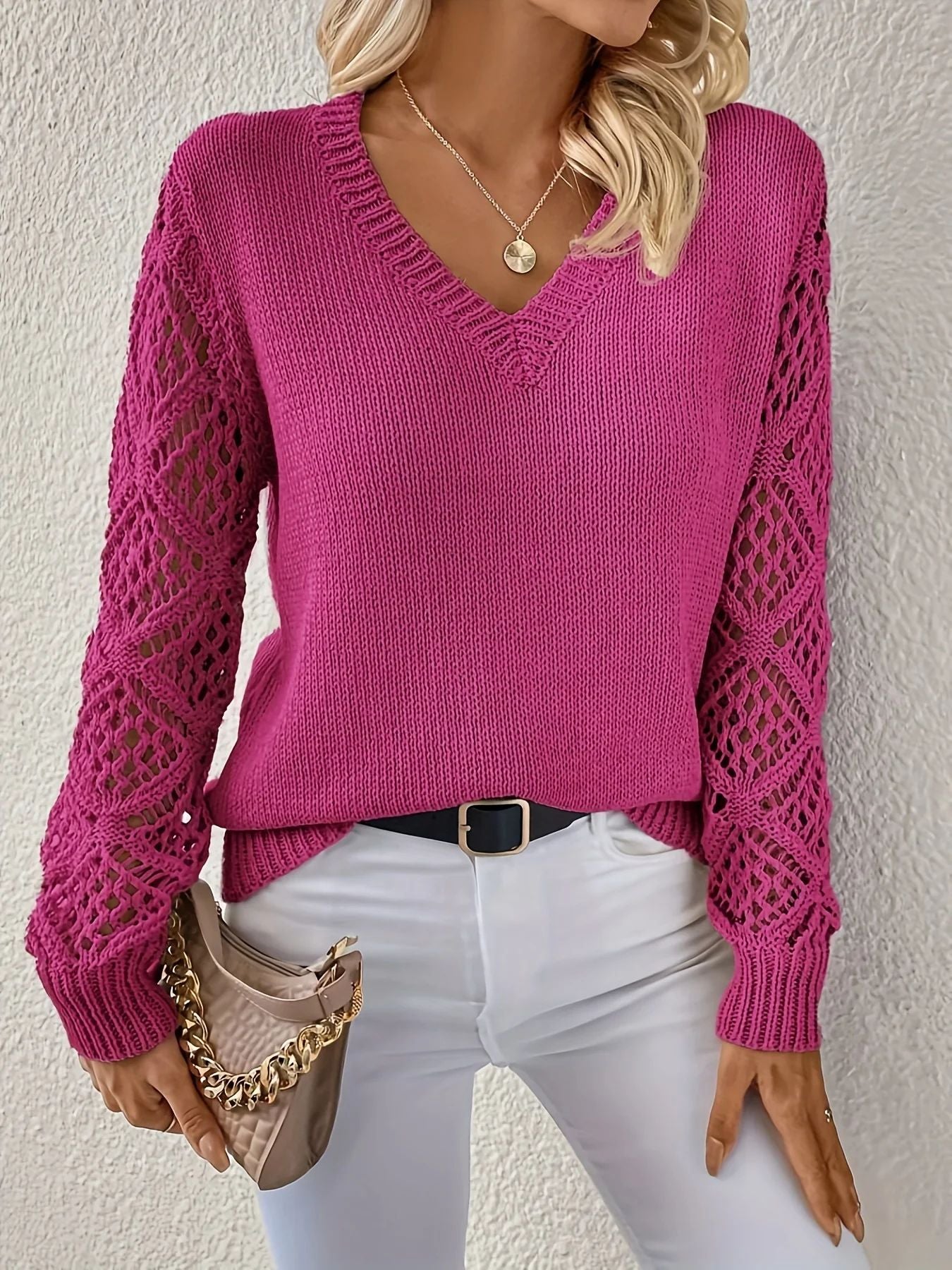 Elizabeth | Soft V-neck jumper
