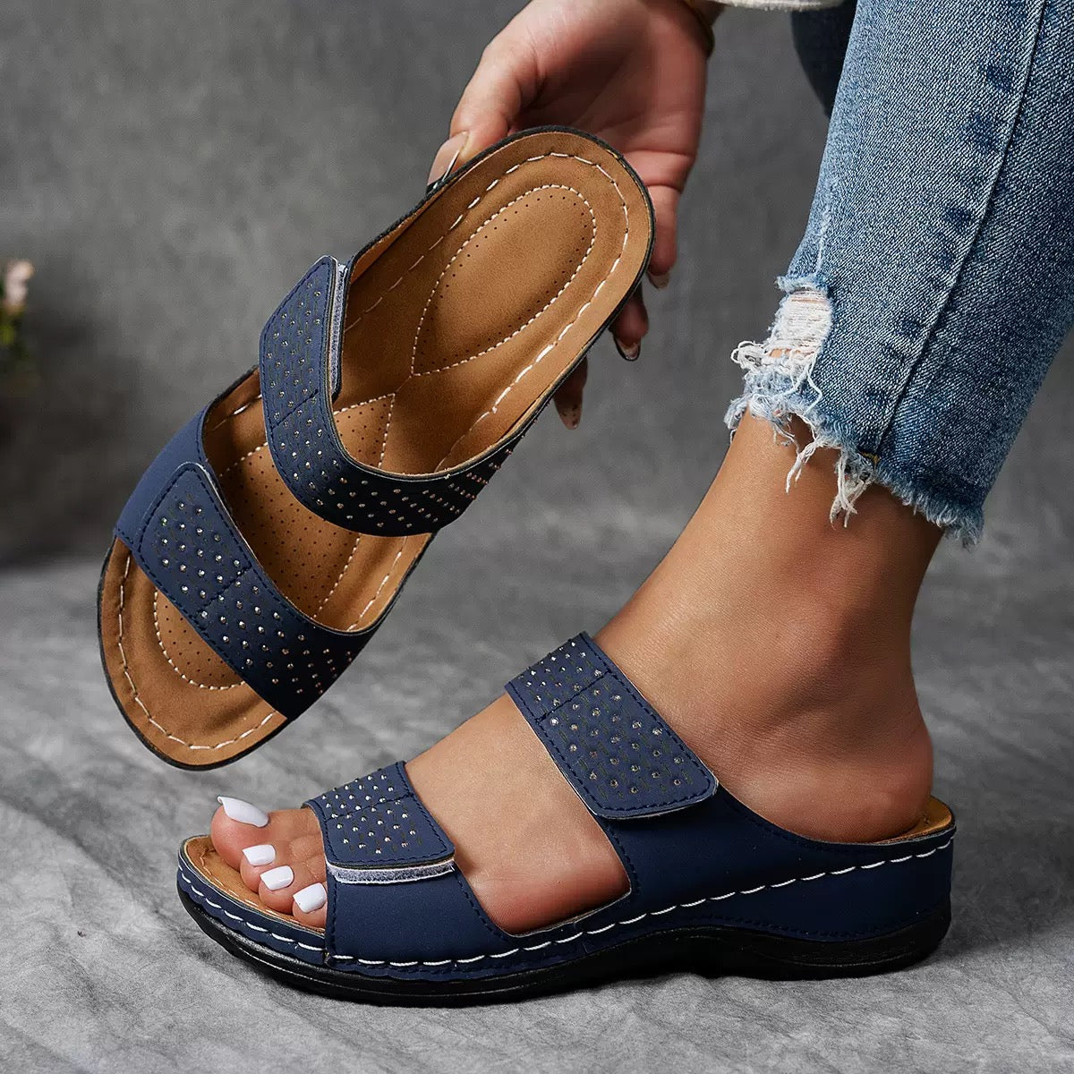 Ortholuxe™ - Breathable orthopaedic slip-in sandals for women
