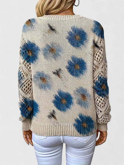 Aurélie | Elegant jumper with floral design