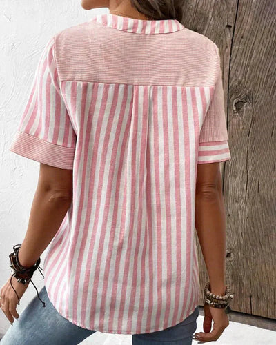 Lila | Soft Stripe Blouse