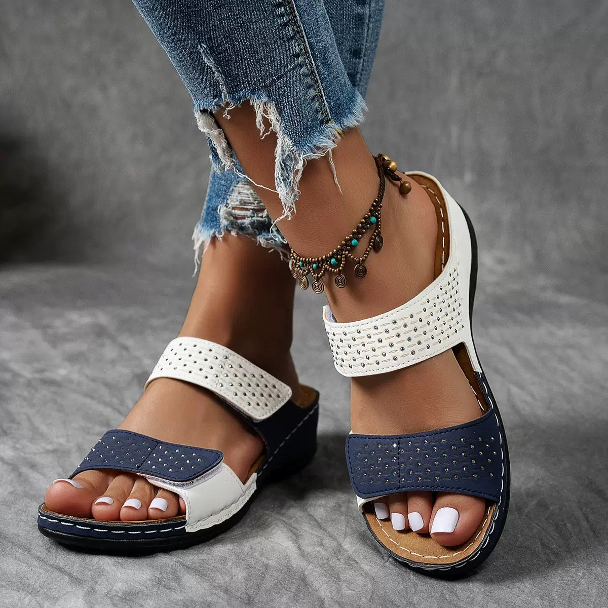 Ortholuxe™ - Breathable orthopaedic slip-in sandals for women