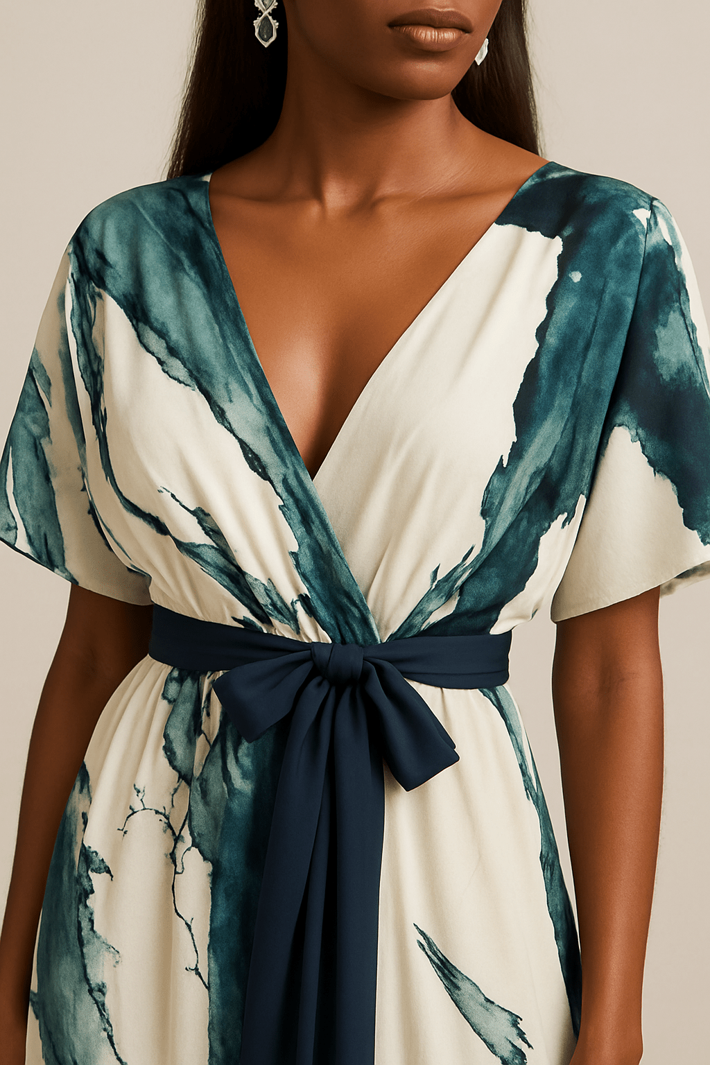 Nayla™ | Watercolour Print Maxi Dress