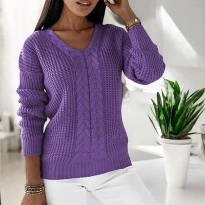 Mia™ - Elegant Knitted Sweater