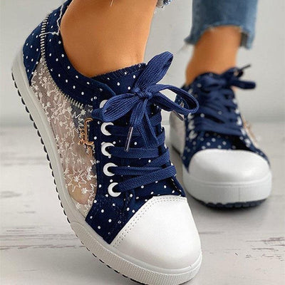 Swinda - Comfortable non-slip trainers with polka dot pattern