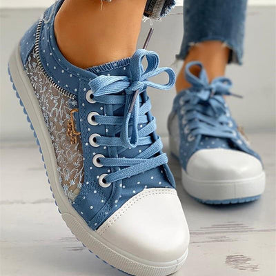 Swinda - Comfortable non-slip trainers with polka dot pattern