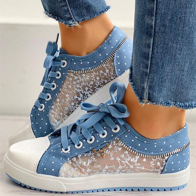 Swinda - Comfortable non-slip trainers with polka dot pattern